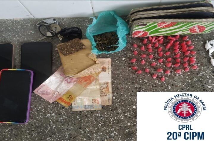 PM de Santo Amaro prende três suspeito de tráfico de drogas
