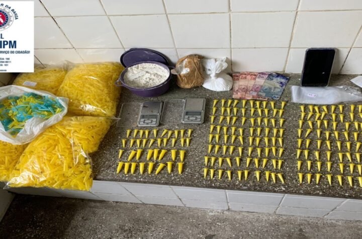 Pinos para cocaína são apreendidos em Santo Amaro