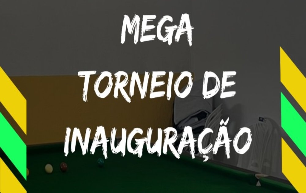 Não perca a inauguração do novo Clube de Snooker, na cidade de São Sebastião do Passé, com a participação do campeão Pan Americano Itaro Santos.