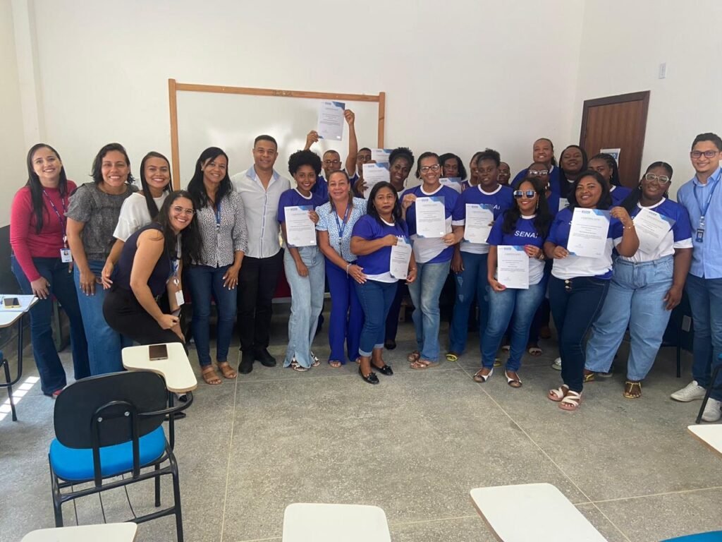 O SENAI foi representado pelas coordenadoras Valdeci Santana, Tamires Ferreira e Gabriela Paiva.