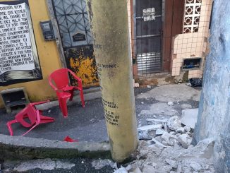 A estrutura que impedia a ação dos policiais estava na localidade de Timbalada, no Cabula.