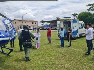 A mulher foi transportada de Santo Antônio de Jesus para Salvador, na quarta-feira (8).