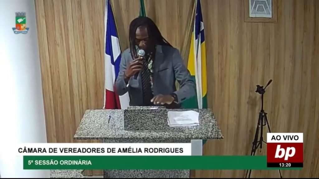 Vereador Flavinho Correria da cidade de Amélia Rodrigues