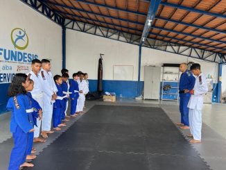 As aulas de judô acontecem duas vezes por semana na unidade localizada no bairro de Santa Luzia.