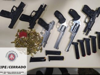 Criminosos foram capturados, após ações de inteligência da Cipe Cerrado com a 85a CIPM.