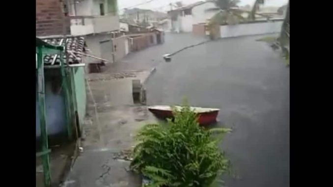 Entre Rios; chuvas causam estrago em Subaúma, litoral norte do estado