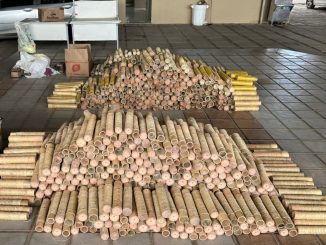 Cerca de 1.300 artefatos explosivos foram encontrados nos dois locais por equipes da 27ª CIPM.