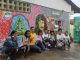 Alimentação saudável foi tema das artes grafitadas por alunos das escolas vencedoras do projeto Arte nos Muros