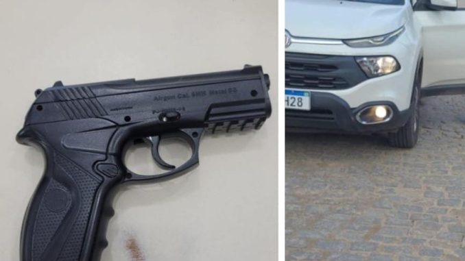 PMs frustraram assalto e prenderam criminoso na Praia de Buraquinho Homem que foi interceptado momentos após assaltar a família foi liberado em audiência de custódia.