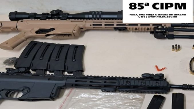 Policiais atendiam ocorrência de violência doméstica quando encontraram o arsenal