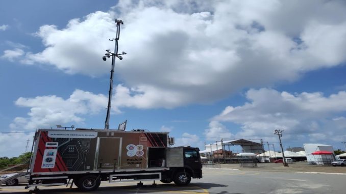 Foragido da Justiça tentou acessar o espaço da festa, mas acabou flagrado pela tecnologia da SSP.