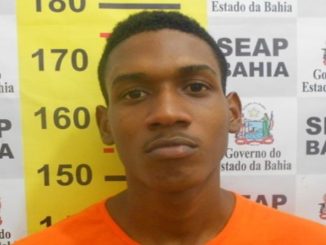 O detento, identificado como Thiago de Sena, responde por assalto a mão armada