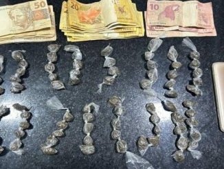 homem é preso com drogas durante patrulhamento da PM